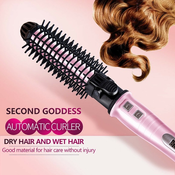 Automatic Rotating Tourmaline Ceramic 1.25Inch Hair Curling Iron Wand Hot Roller - Picture 12 of 12